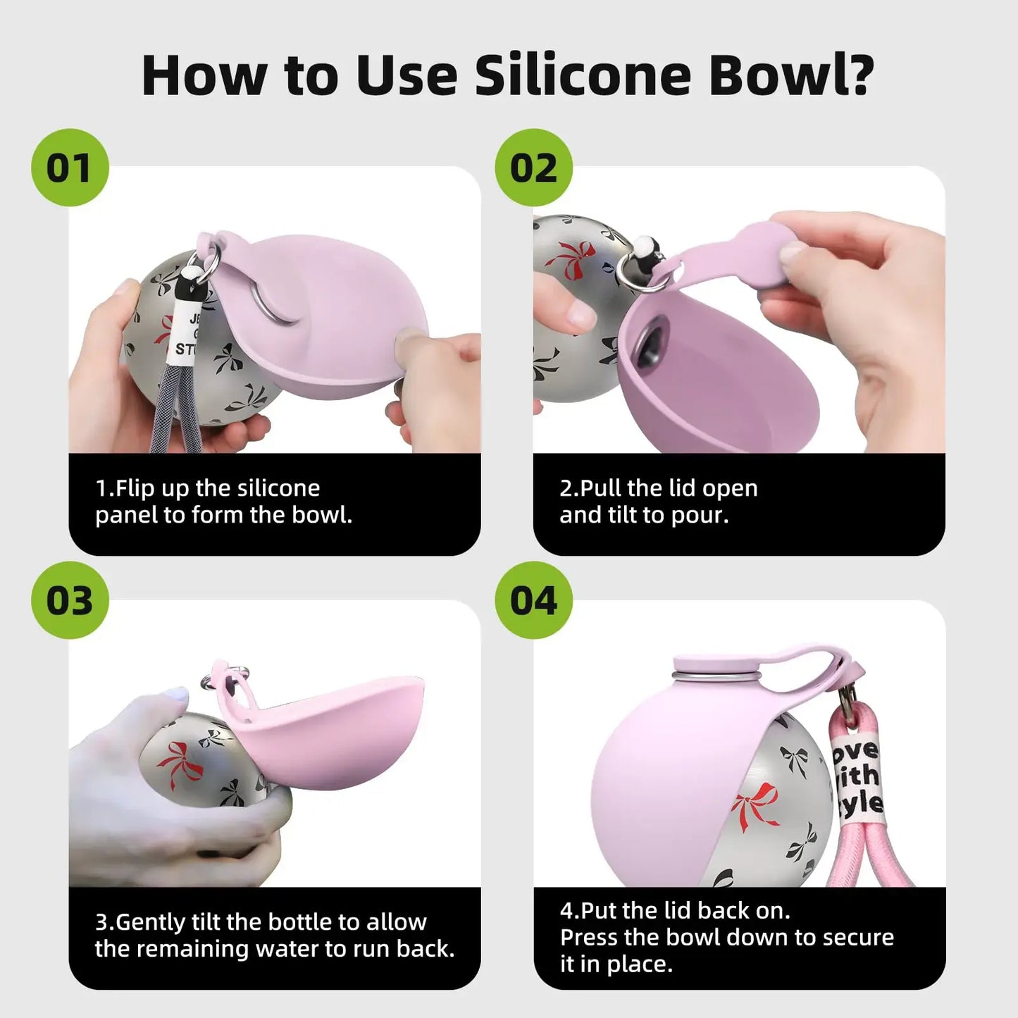 PawHydrate™ – Portable 2‑in‑1 Dog Water Bottle