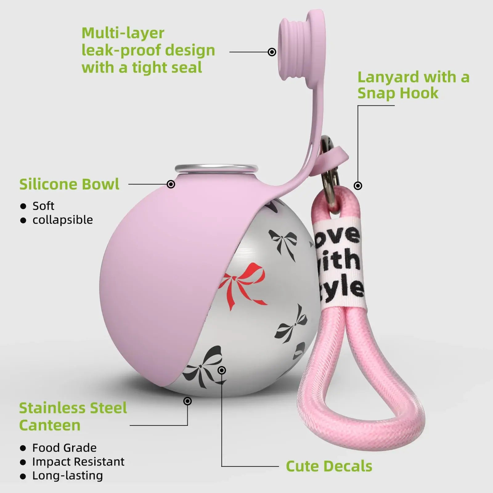 PawHydrate™ – Portable 2‑in‑1 Dog Water Bottle